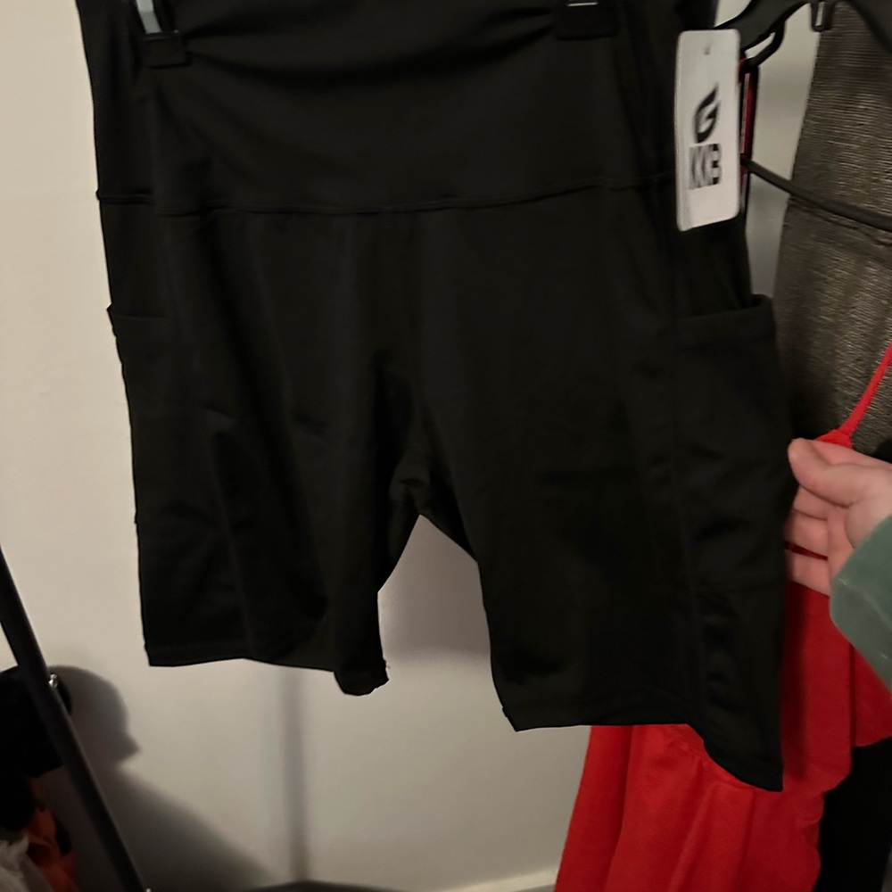 Women's Black Biker Shorts